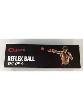 Champs MMA Reflex Ball Set Of 4 New open box with App Download Excercise
